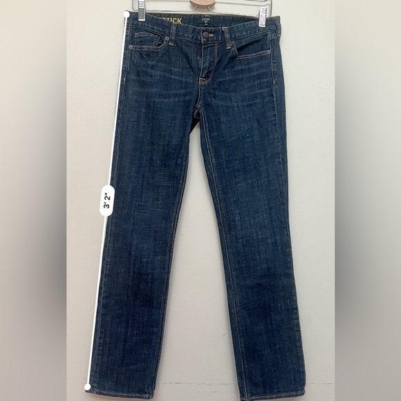 J.Crew Matchstick Stretch Jeans Women’s Size 28S Dark Wash Straight Leg - Picture 5 of 10